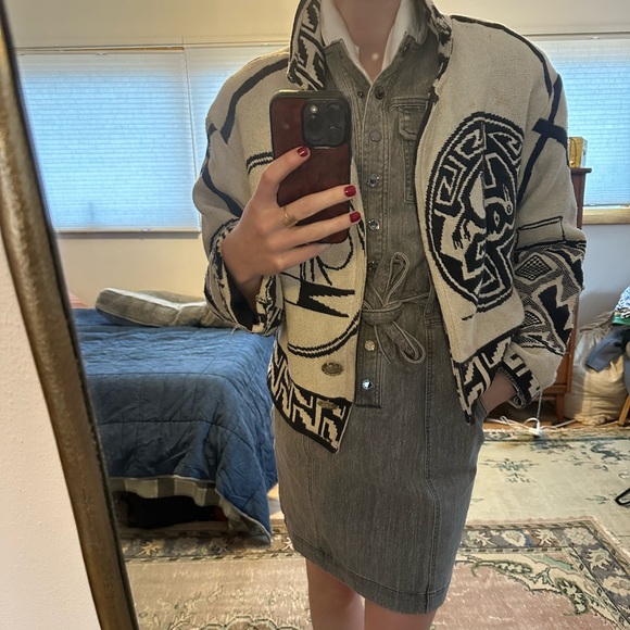 Double D Ranch Jackets & Blazers - Vintage Paco Sole’r Native Design Sweater Jacket